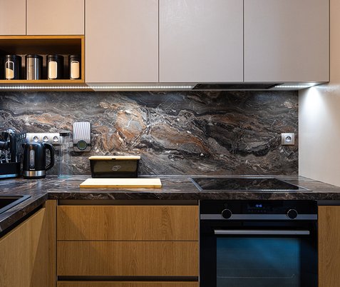 Kuchyně s výrazným dekorem